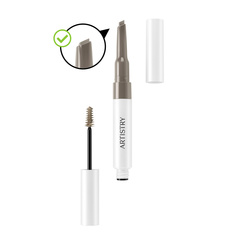 ARTISTRY GO VIBRANT Waterproof Brow Pencil + Tinted Gel - Taupe