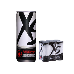 XS Classic Black Fiery Blaze - 1 Pek Terdiri Daripada 6 Tin Setiap Satu