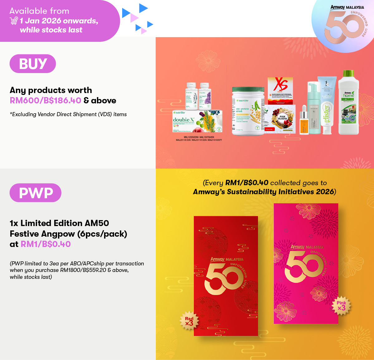 Amway Products PWP Limited Edition AM50 Festive Angpow