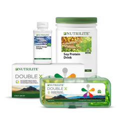 Nutrilite DOUBLE X, Nutrilite Soy Protein Drink and Nutrilite Salmon Omega Complex (120SG)