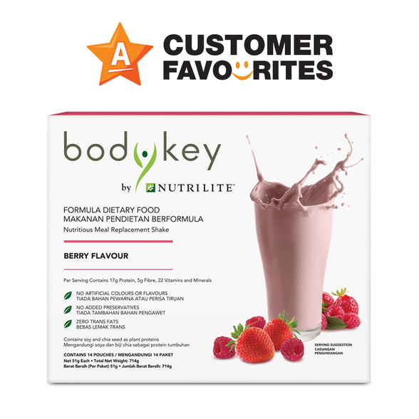 BodyKey by Nutrilite Meal Replacement Shake (Berry)