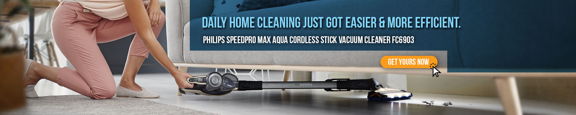 Philips SpeedPro Max Aqua Cordless Stick Vacuum Cleaner FC6903