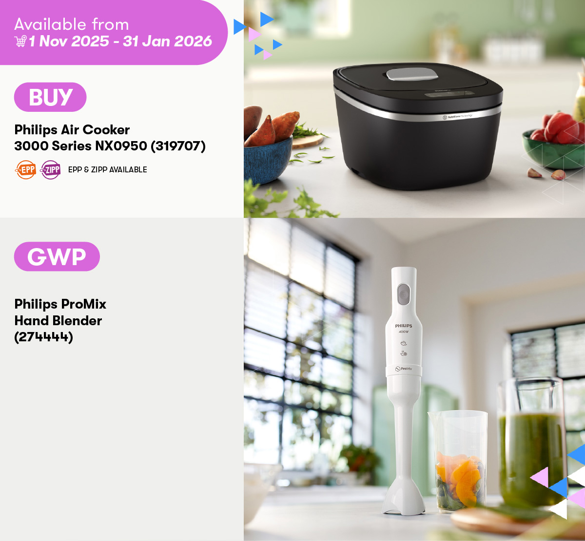 Philips Air Cooker 3000 Series GWP Philips ProMix Hand Blender