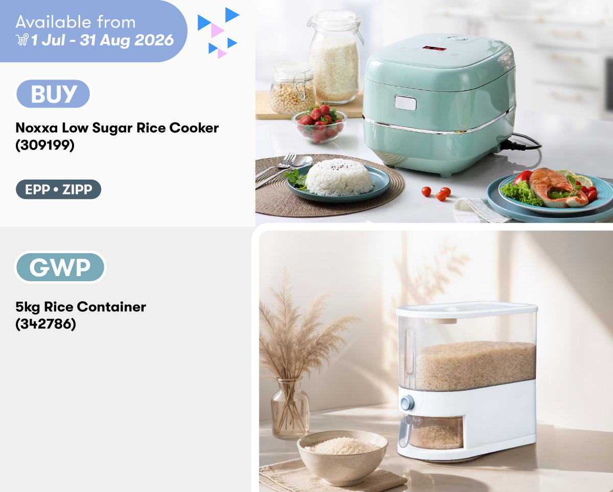 Noxxa Low Sugar Rice Cooker GWP 5kg Rice Container