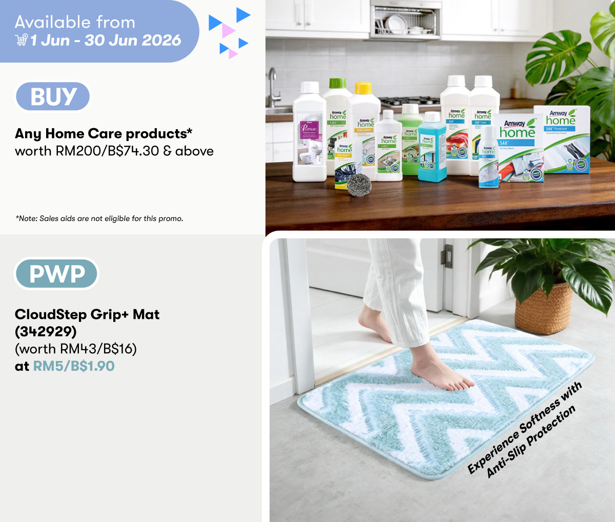 Home Care PWP CloudStep Grip+ Mat