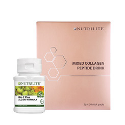 Nutrilite Mixed Collagen Peptide Drink (30 Sticks) & Nutrilite Bio C Plus All Day Formula (60 Tab)