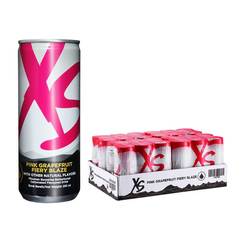 XS Energy Drink Pink Grapefruit Fiery Blaze - 4 packs of 6 cans