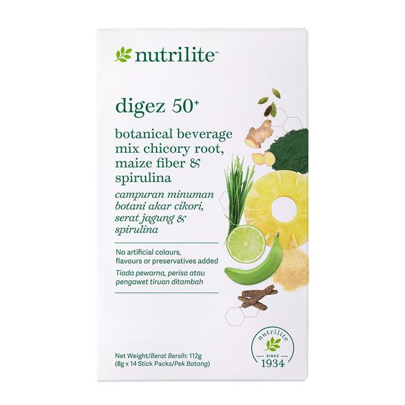 Nutrilite Digez 50+ Botanical Beverage Mix Chicory Root, Maize