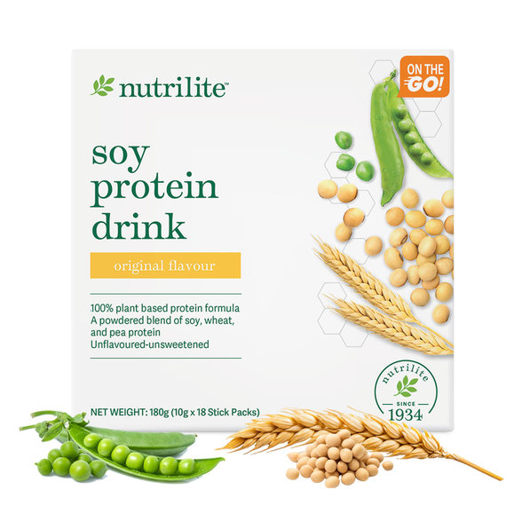 Nutrilite Soy Protein Drink Stick Packs – 10g x 18 stick packs