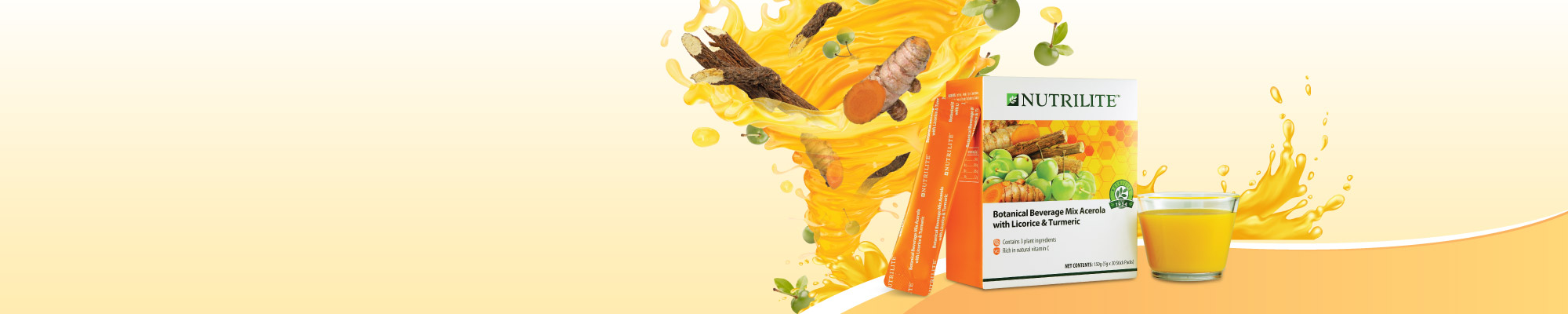 Botanical Beverage Mix Acerola With Licorice & Turmeric Botanical Beverage Mix Acerola With Licorice & Turmeric